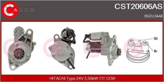 CASCO CST20606AS Starter motor S25505