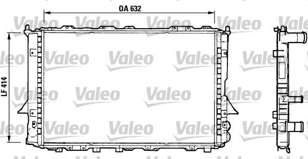 TA608 VALEO Aluminium, 632 x 414 x 34 mm, without coolant regulator Radiator 730361 buy