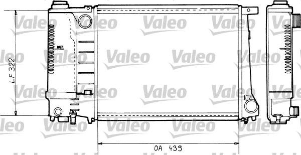 TH214 VALEO Aluminium, 439 x 322 x 34 mm, without coolant regulator, Mechanically jointed cooling fins Radiator 730365 buy