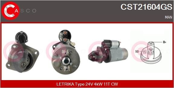 CASCO CST21604GS Starter motor 51.26201-7192