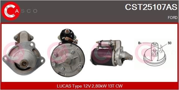 CASCO CST25107AS Starter motor 715F 11000 MA