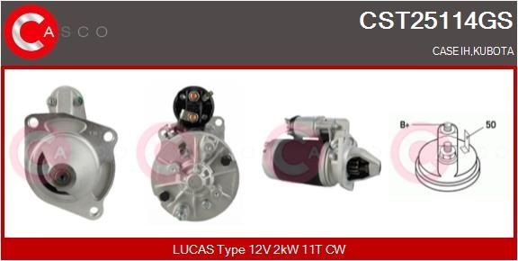CASCO CST25114GS Starter motor K957340EX
