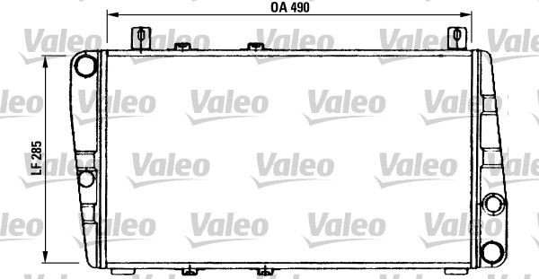 Original VALEO Radiators 730375 for SKODA FAVORIT