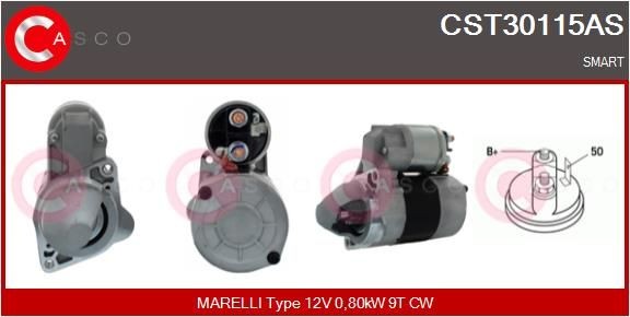 CASCO CST30115AS Starter motor SMART experience and price