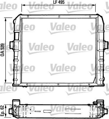 VALEO 730384 Kühler, Motorkühlung für IVECO EuroCargo I-III LKW in Original Qualität
