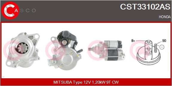 CASCO CST33102AS Starter motor 31200-P30-005