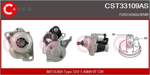 CASCO CST33109AS Starter motor 31 200-PT0-005