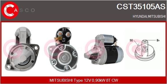 CASCO CST35105AS Starter motor M 002 T47 281
