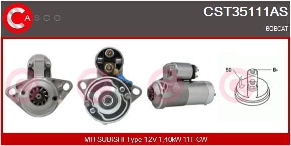 CASCO CST35111AS Starter motor SBA18508-6410