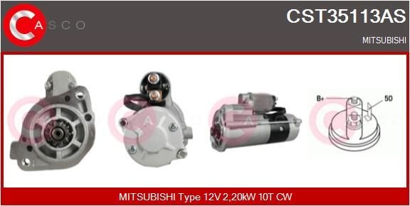 CASCO CST35113AS Anlasser für MITSUBISHI Canter (FE5, FE6) 6.Generation LKW in Original Qualität