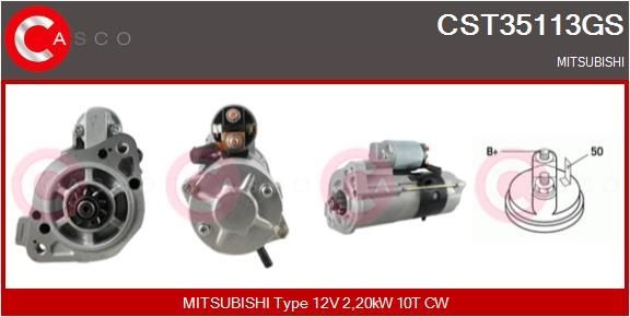 CST35113GS CASCO Anlasser MITSUBISHI Canter (FE5, FE6) 6.Generation