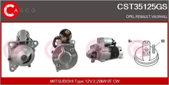 CASCO CST35125GS Starter motor 4500256