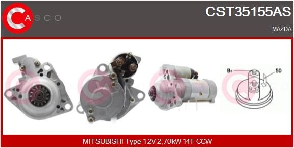 CASCO CST35155AS Starter motor S5A118400A