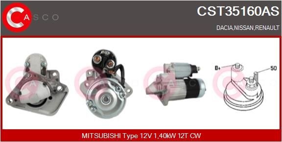 CASCO Engine starter CST35160AS buy online