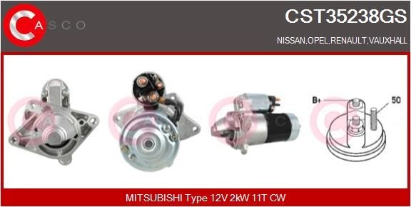 CASCO CST35238GS Starter motor M1T80681AM