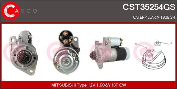 CASCO CST35254GS Starter motor 31B66-00101