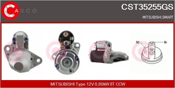 CASCO CST35255GS Starter motor SMART experience and price