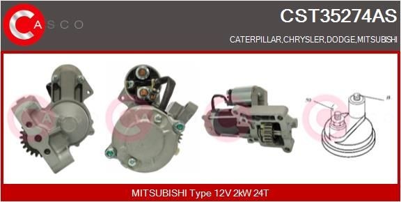 CASCO CST35274AS Starter motor M 001 T 93271ZC