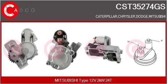 CASCO CST35274GS Starter motor M 001 T 93271