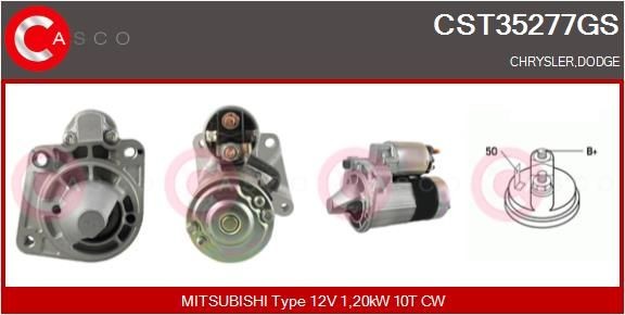 CASCO CST35277GS Starter motor CHRYSLER experience and price