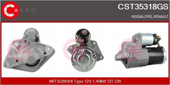 CASCO CST35318GS Starter motor RENAULT experience and price