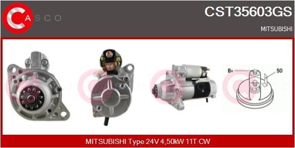 CASCO CST35603GS Starter motor M3T-56076