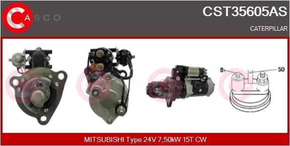 CASCO CST35605AS Starter motor M4T95478
