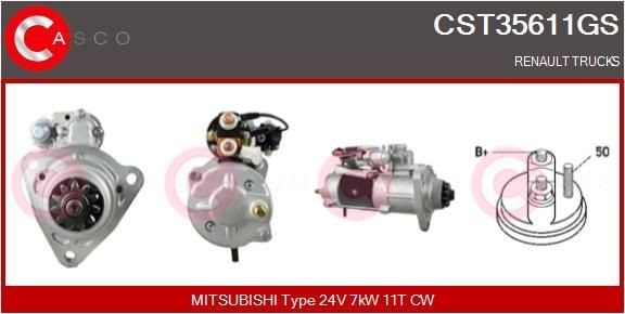 CASCO CST35611GS Starter motor 5010 508 381