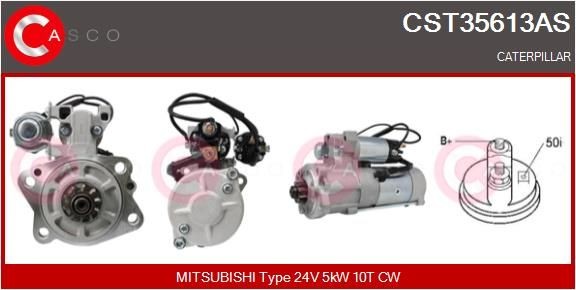 CASCO CST35613AS Starter motor M 8 T 60371