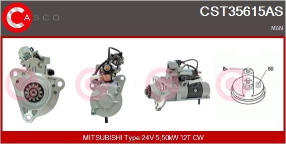 CASCO CST35615AS Starter motor 51 26201-7199