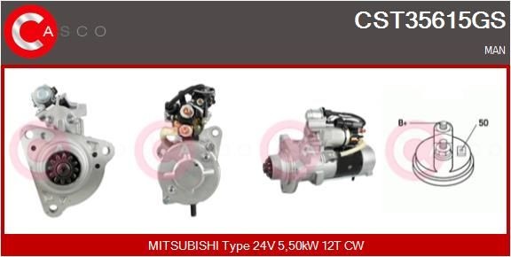 CASCO CST35615GS Starter motor M9 T61 971