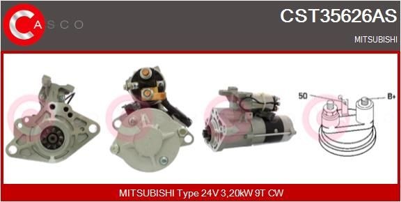 CASCO CST35626AS Starter motor ME017646