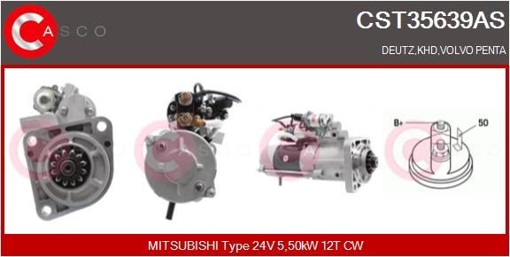 CASCO CST35639AS Starter motor 0118 3286