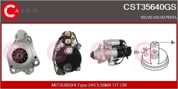 CASCO CST35640GS Starter motor M9T61479
