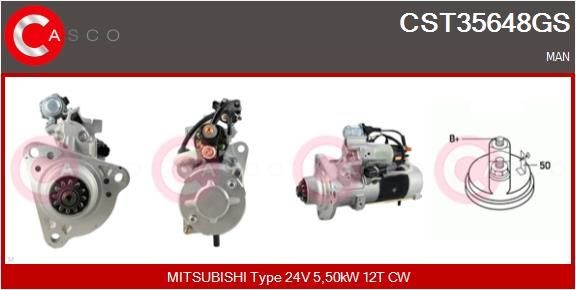 CASCO CST35648GS Starter motor 51.26201.9226