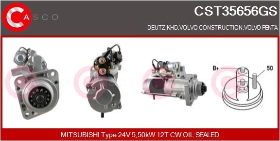 CASCO CST35656GS Starter motor 20900793