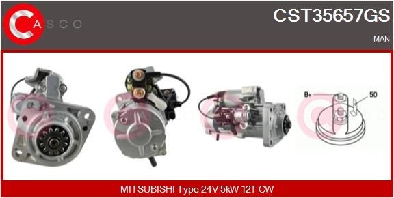 CASCO CST35657GS Starter motor 51.26201.7263