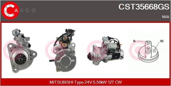 CASCO CST35668GS Starter motor M 009 T 62071