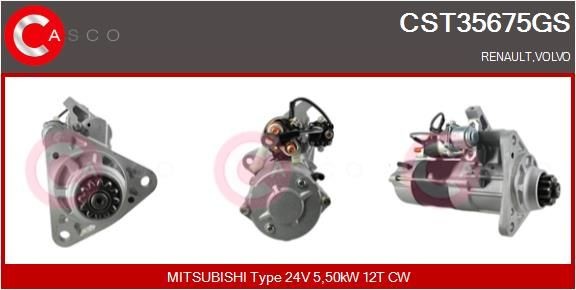 CASCO CST35675GS Starter motor 85000806