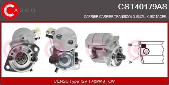 CASCO CST40179AS Starter motor 16661-63012