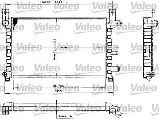 Great value for money - VALEO Engine radiator 730483