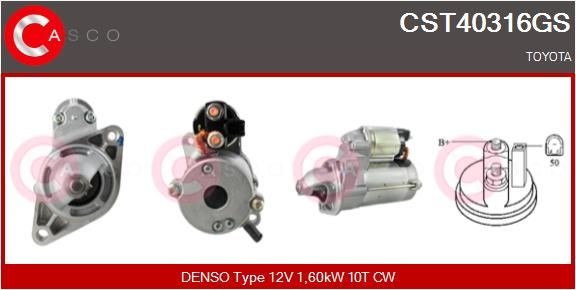 CASCO CST40316GS Starter motor 28100 21062