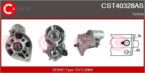 CASCO CST40328AS Starter motor 12V, 2,50kW, CPS0165