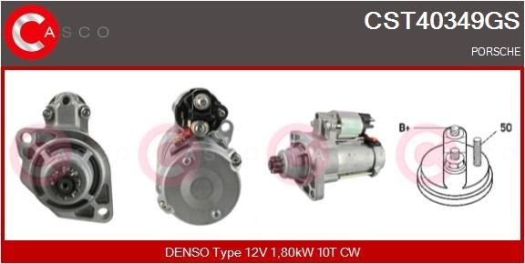 CASCO CST40349GS Starter motor PORSCHE experience and price