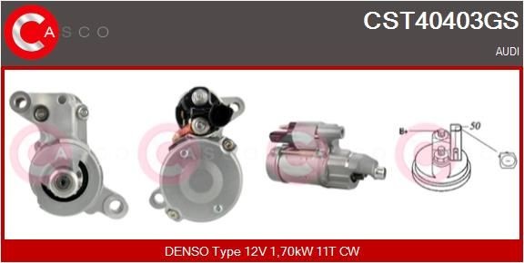 Audi A4 Starter motors 10956200 CASCO CST40403GS online buy