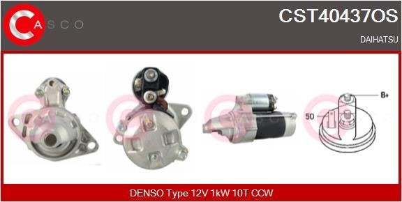 CASCO CST40437OS Starter motor DAIHATSU experience and price