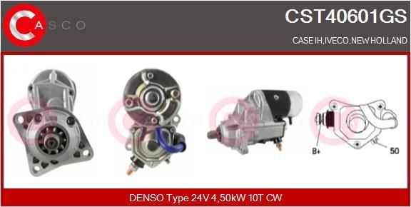 CASCO 24V, 4,50kW, Zähnez.: 10, CPS0054, M10, Ø 88 mm Anlasser CST40601GS kaufen