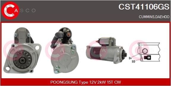 CASCO CST41106GS Starter motor 4900574