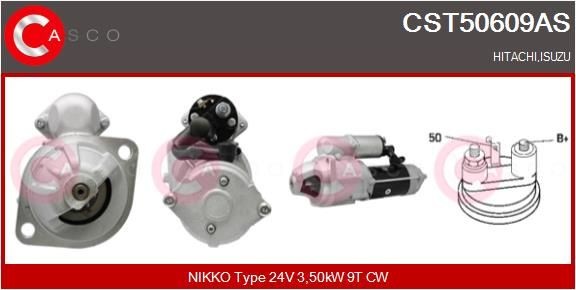 CASCO CST50609AS Starter motor 8-94254-922-1