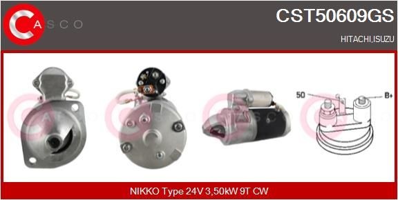 CASCO CST50609GS Starter motor 8-94254922-1